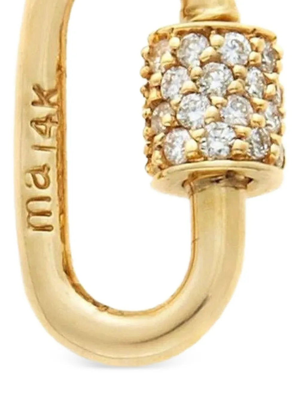 Marla Aaron pendentif en or 14ct à diamants Babylock | Joaillerie | Image 2