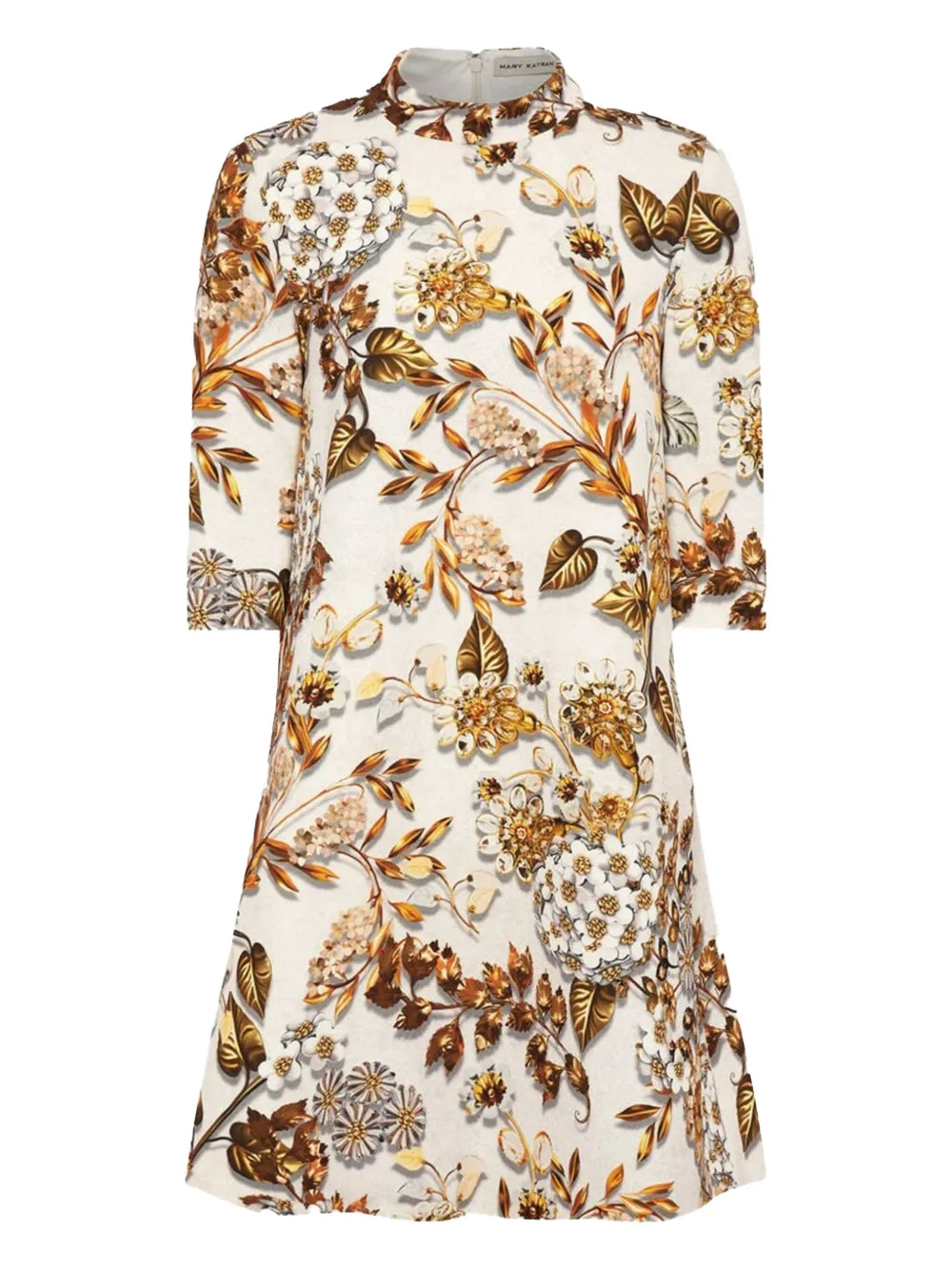 Mary Katrantzou Astor Dress In Neutral