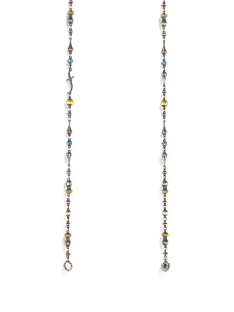 Sevan Bıçakçı 24K yellow gold and sterling silver dagger-motif diamond necklace