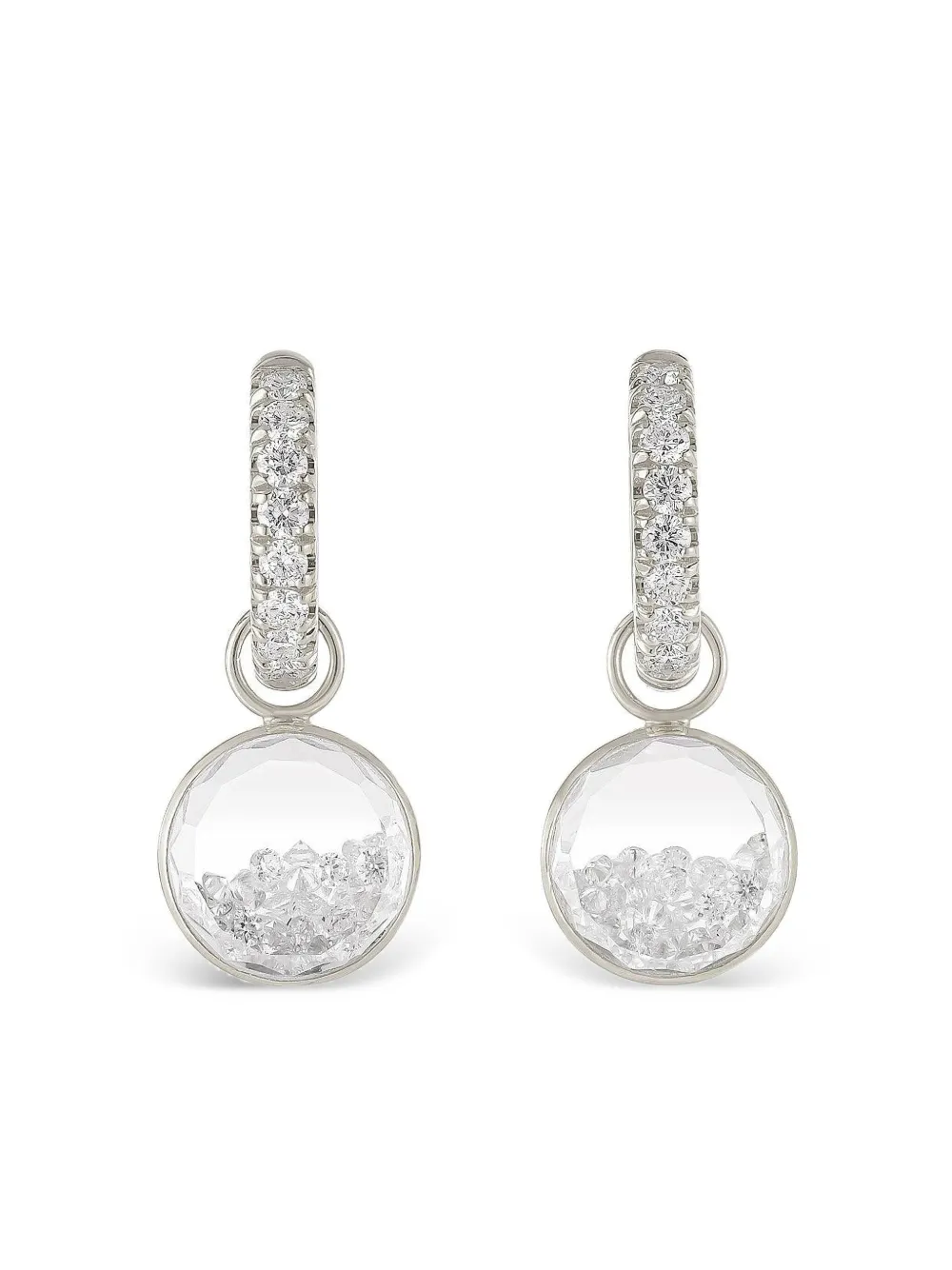 Moritz Glik boucles d'oreilles Shaker Hugger en or blanc 18ct | argent | Image 1