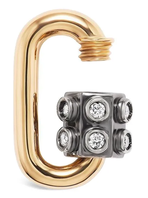 Marla Aaron 14K yellow gold Baby Consuelo diamond pendant