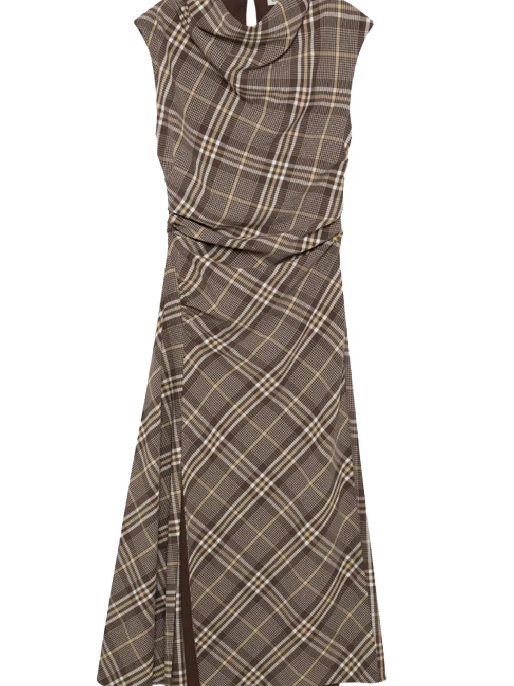 Simkhai Burke plaid-pattern dress - Bruin