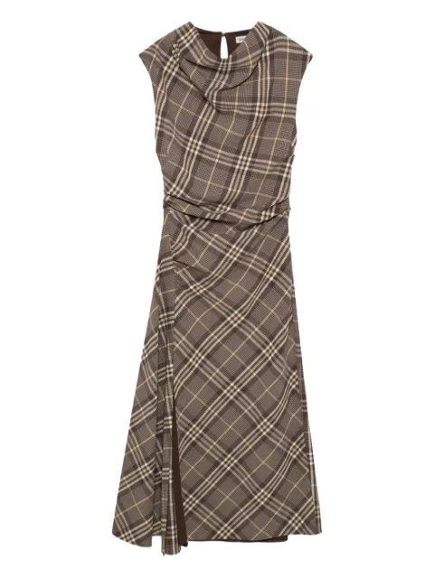 Simkhai Burke plaid-pattern dress