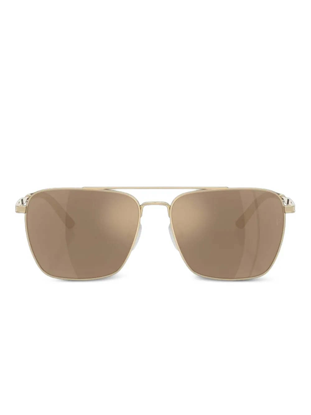 Oliver Peoples Occhiali da sole squadrati R-15 - Oro