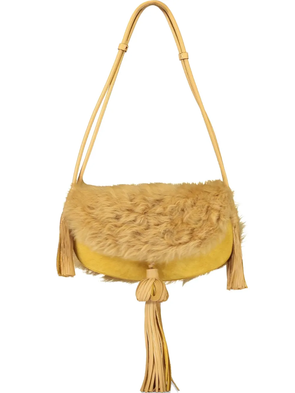 Ulla Johnson Paloma Shoulder Bag In Yellow