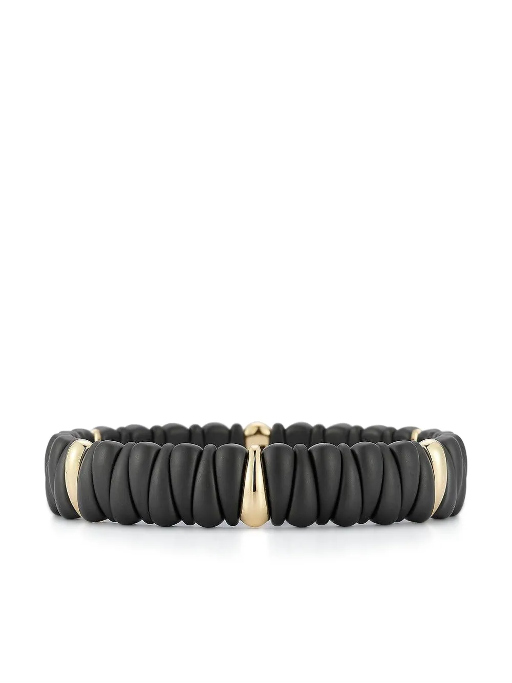  Roberto Demeglio 18k Yellow Gold Six Section Stretch Bracelet 