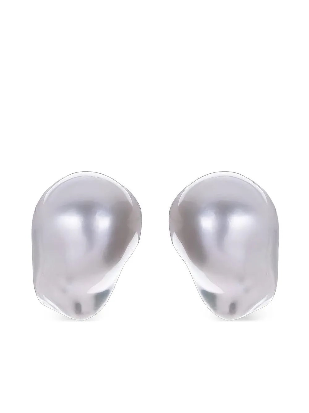 Baggins 14kt Weißgoldohrstecker mit Südseeperle | Weiß | Image 1