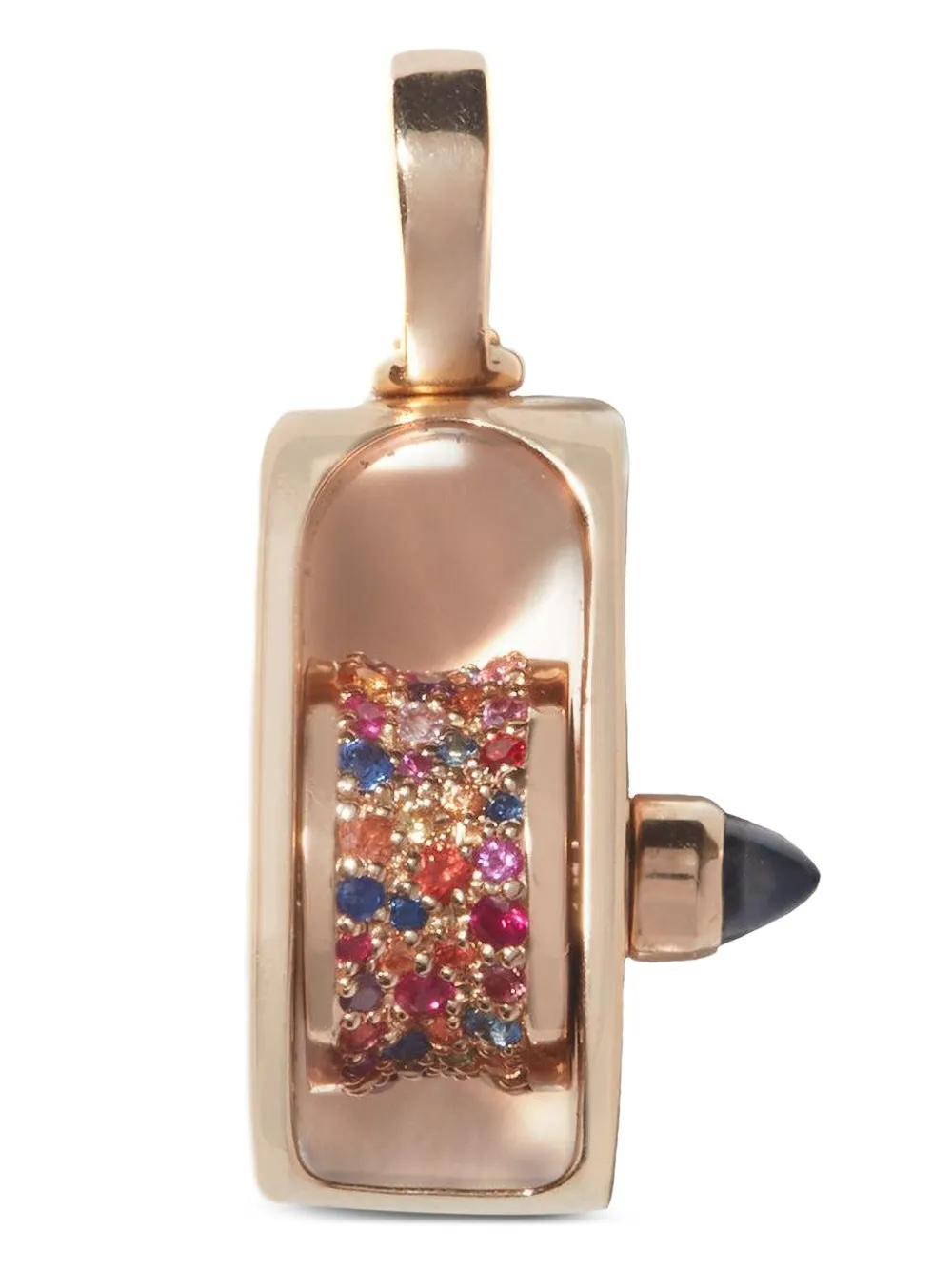 Marla Aaron pendentif Pulley en or 14ct serti de saphirs | or | Image 1