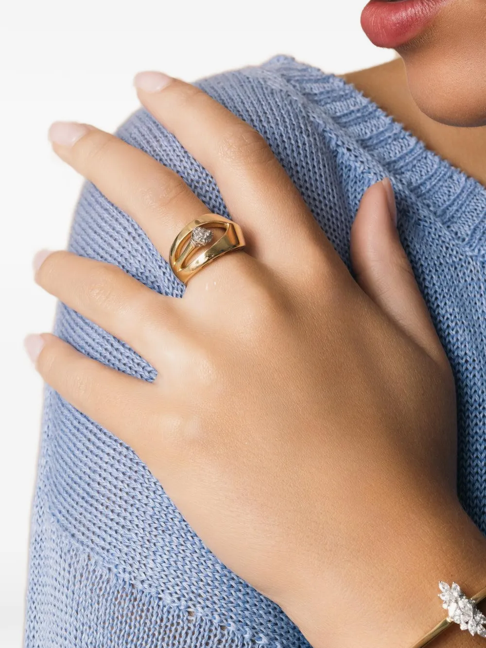  Yeprem 18k Yellow Gold Diamond Ring 