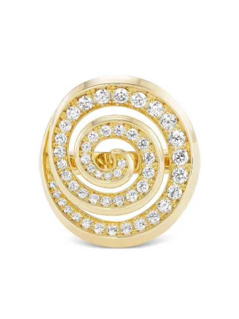 EMILY P. WHEELER Anello Spiral in oro giallo 18 carati con diamanti
