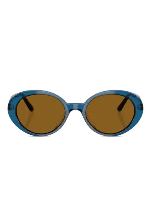 kiko kostadinov サングラス Kiko Kostadinov Orange Acetate Oval Sunglasses