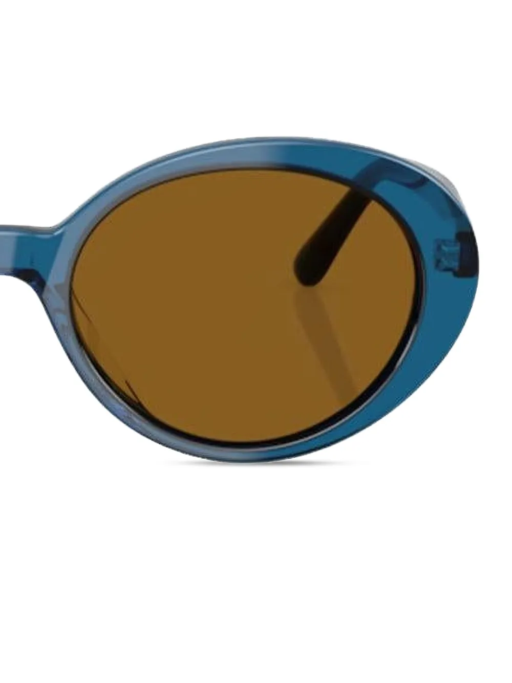 Oliver Peoples Lumar zonnebril met ovalen montuur - Blauw