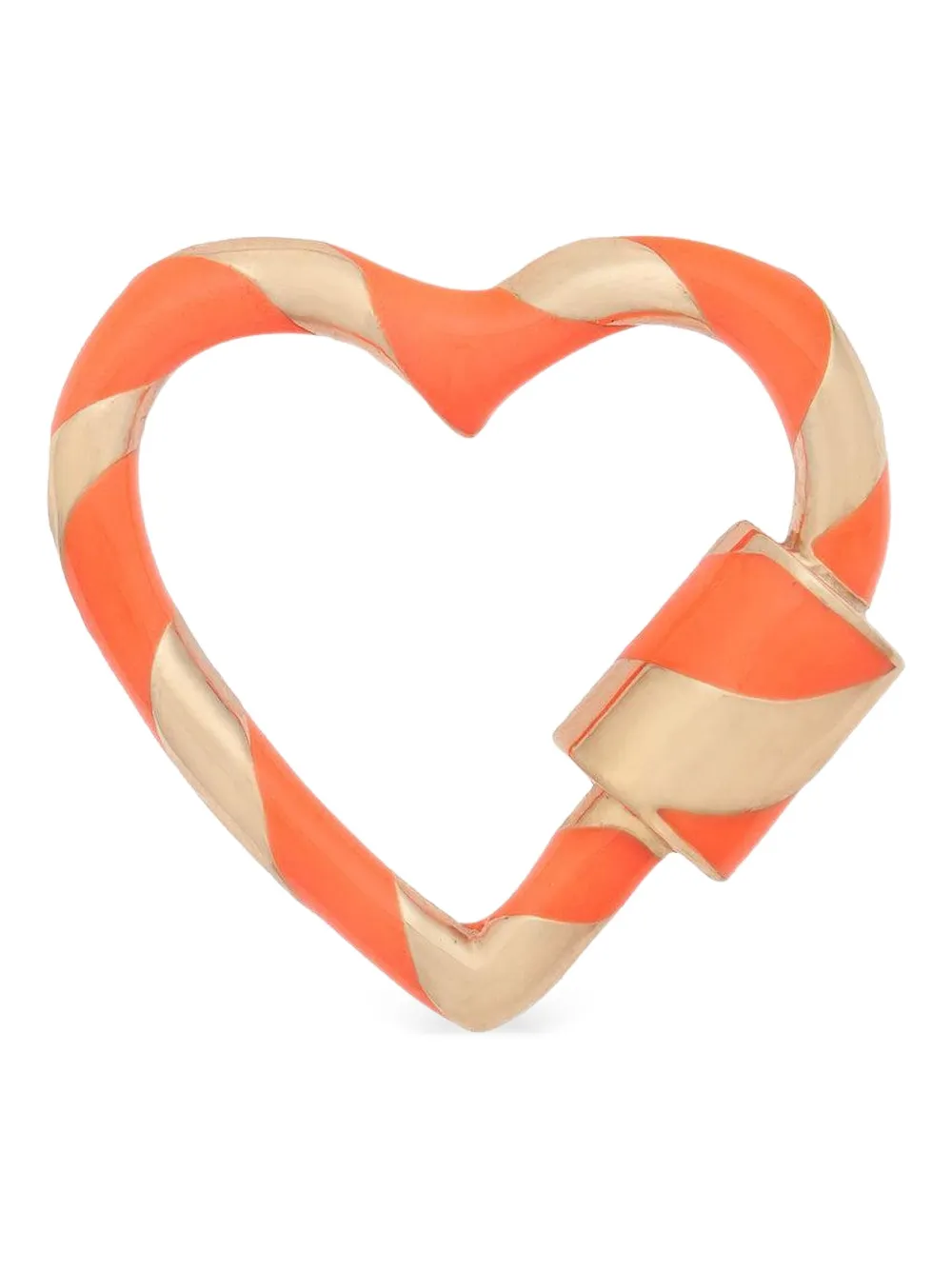 Marla Aaron 14kt Heartlock Rotgoldanhänger | Rosa | Image 1