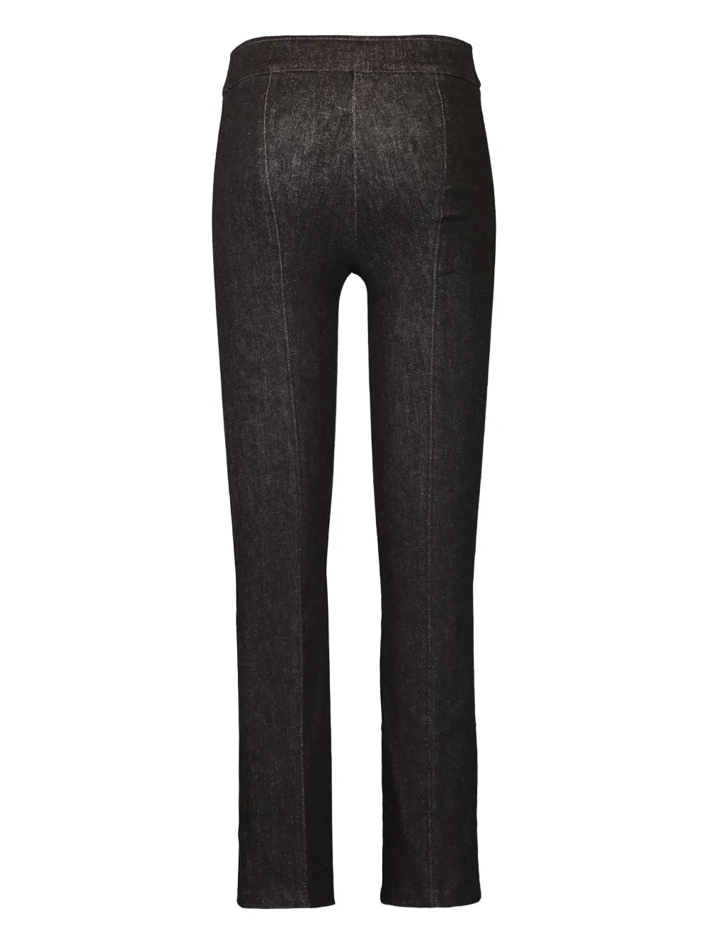 Avenue Montaigne Jet Set Tonal-topstitching Jeans In Brown