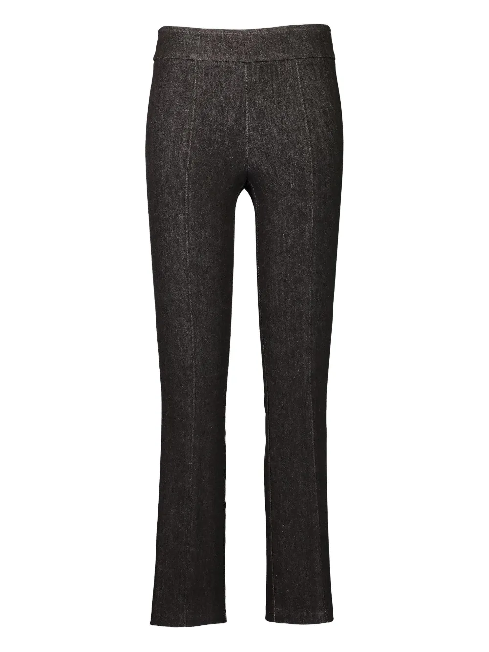 Avenue Montaigne Jet Set Tonal-topstitching Jeans In Brown