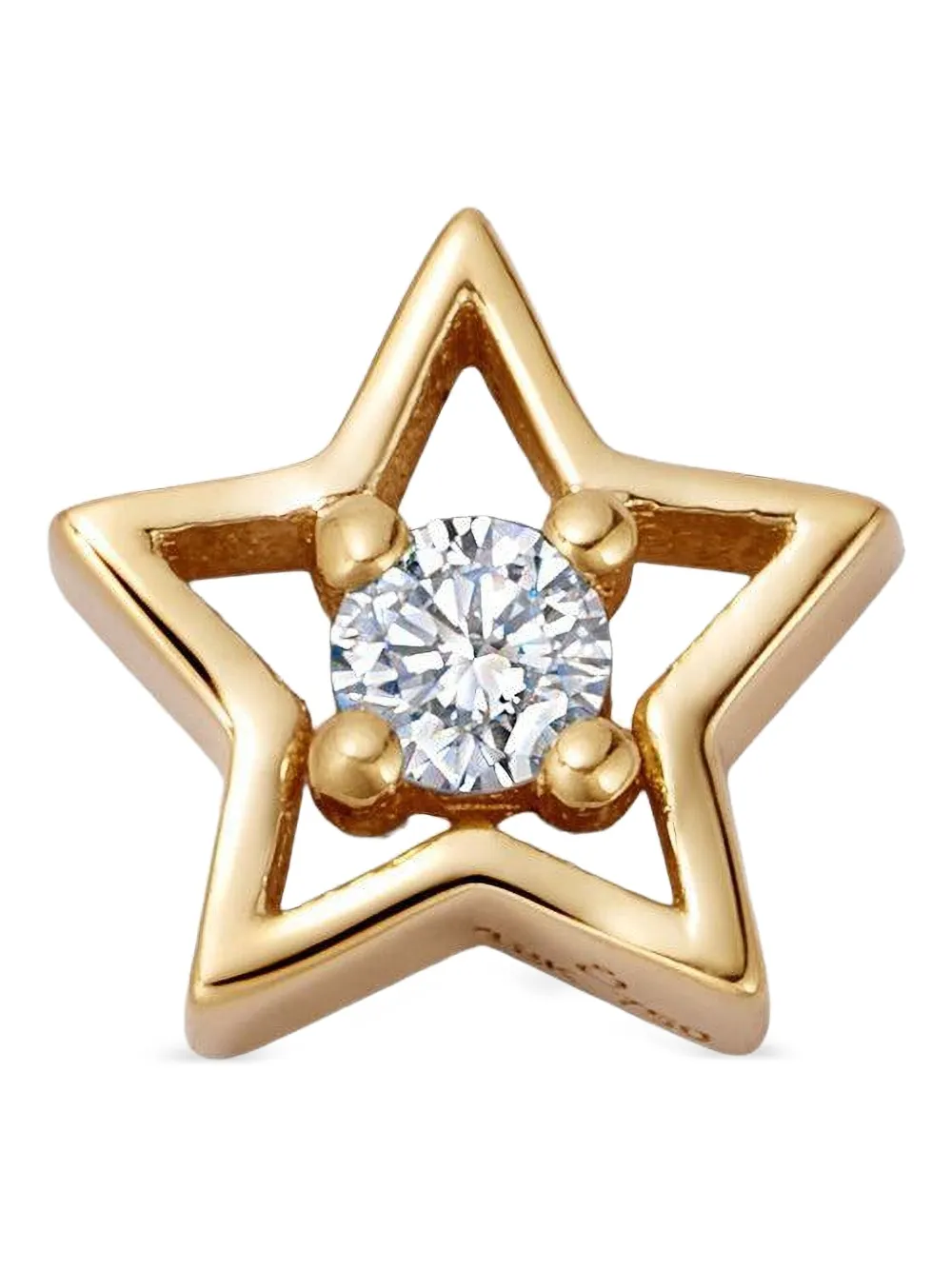 Loquet 18k Yellow Gold North Star Diamond Charm In Gold