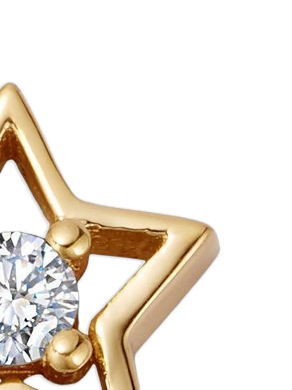 Loquet 18k Yellow Gold North Star Diamond Charm In Gold