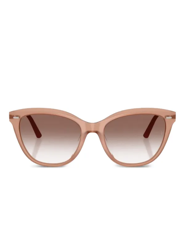 Oliver Peoples Brown Cat-Eye Sunglasses x Oliver Peoples 1983C cat-eye sunglasses in brown - Khaite  main image 4