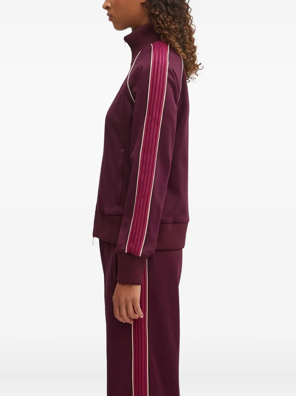 Wales Bonner Trainingstop met gestreept vlak en rits Rood