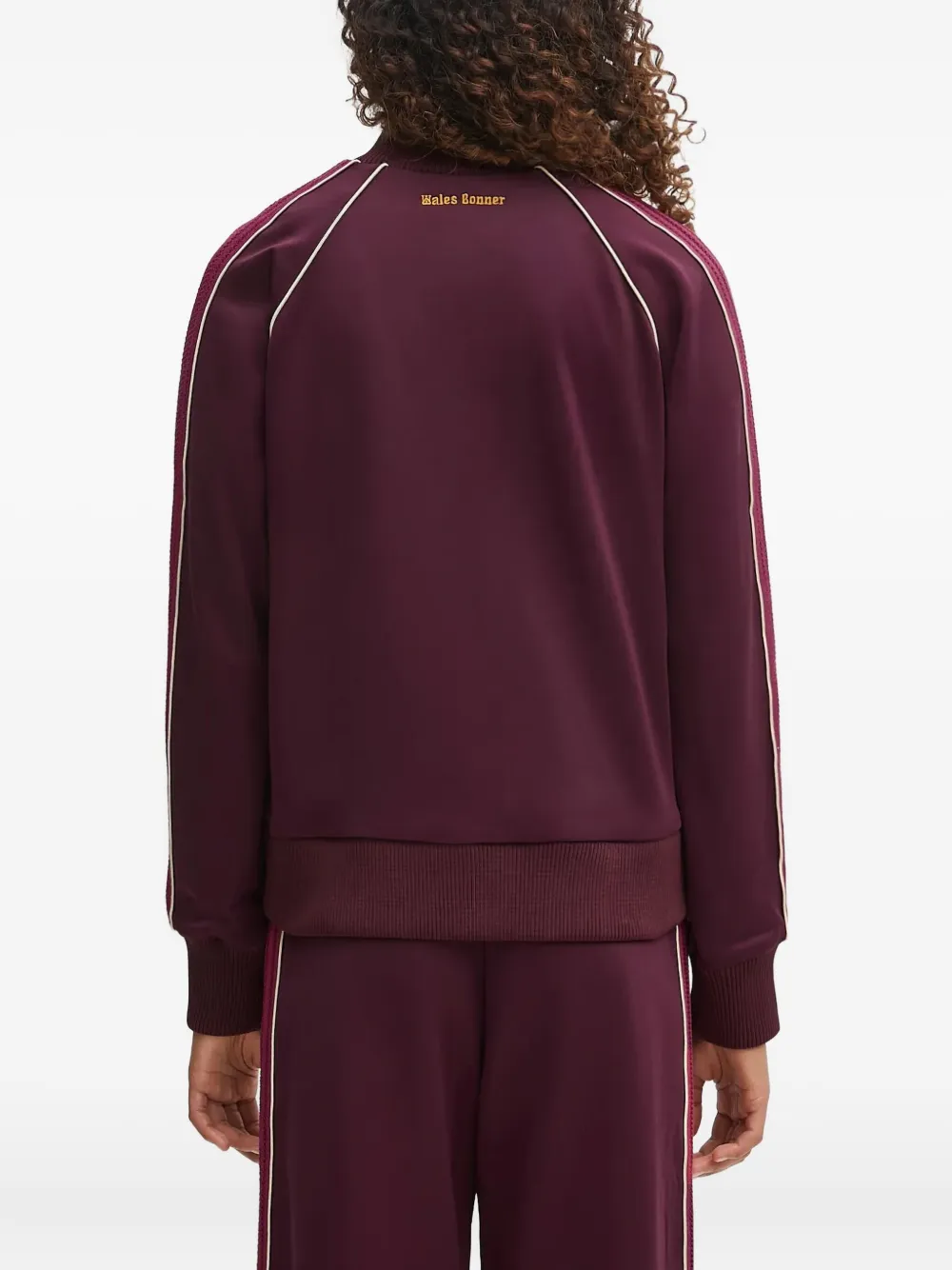 Wales Bonner Trainingstop met gestreept vlak en rits Rood