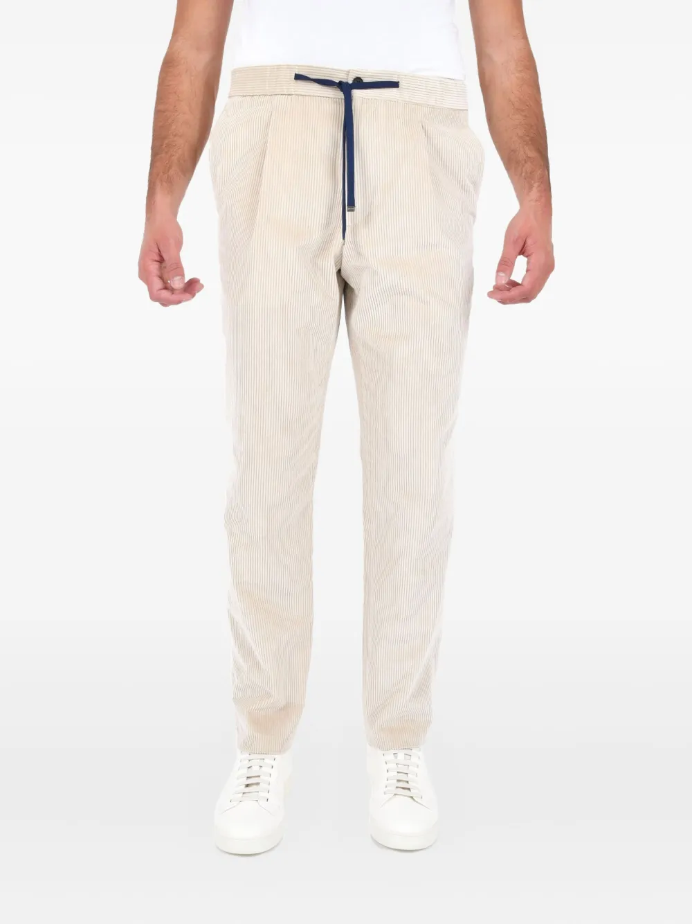 Drumohr corduroy drawstring trousers | Neutrals | Image 1