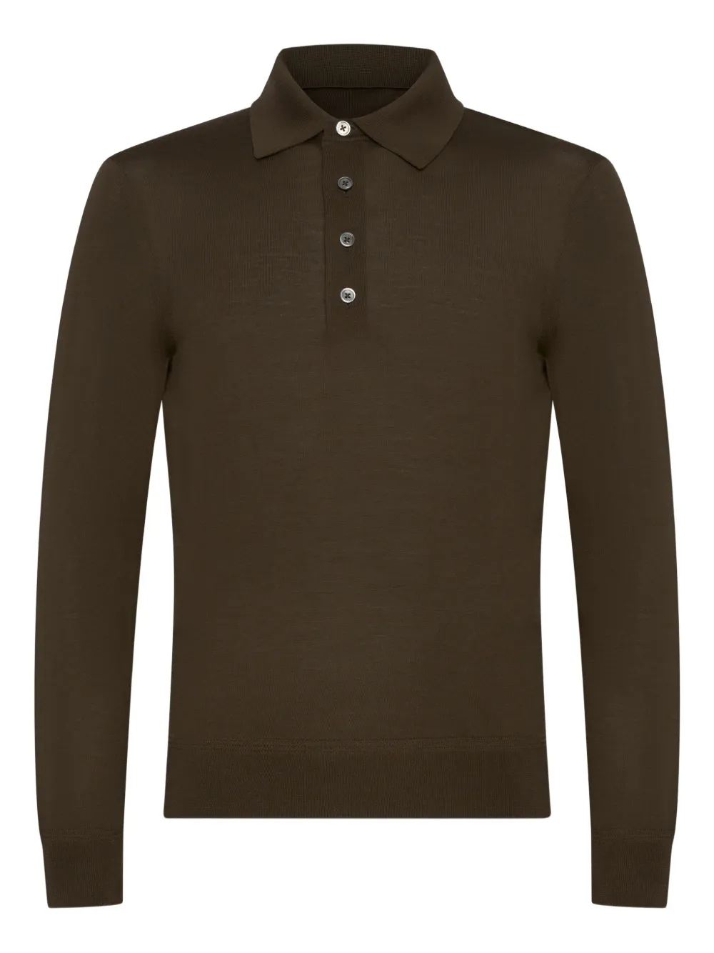 TOM FORD buttoned polo shirt - Marrone