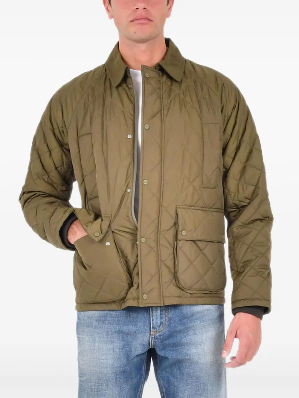 Herno quilted pocket jacket | Green | Image 1