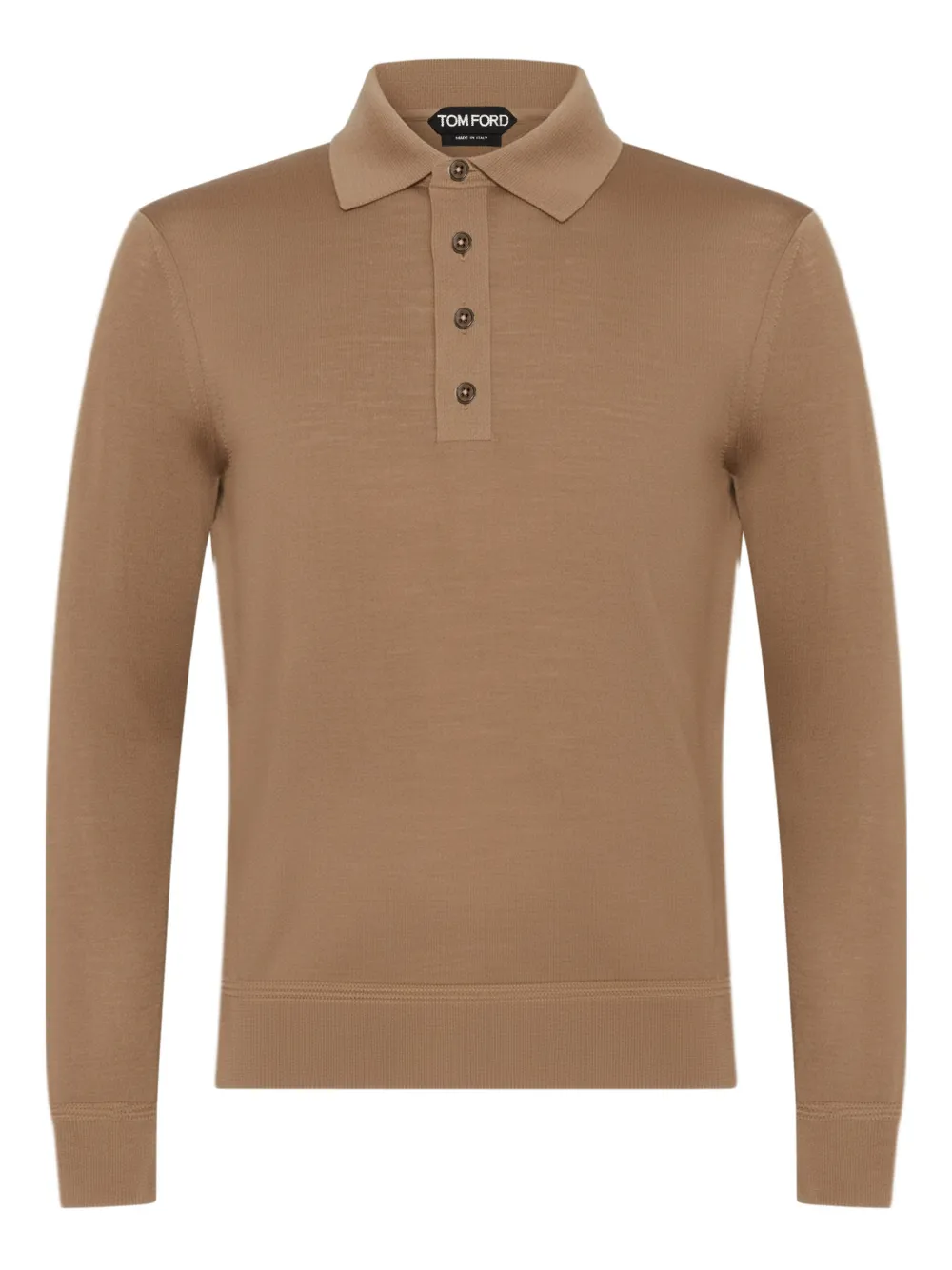TOM FORD Maglia buttoned polo shirt - Braun