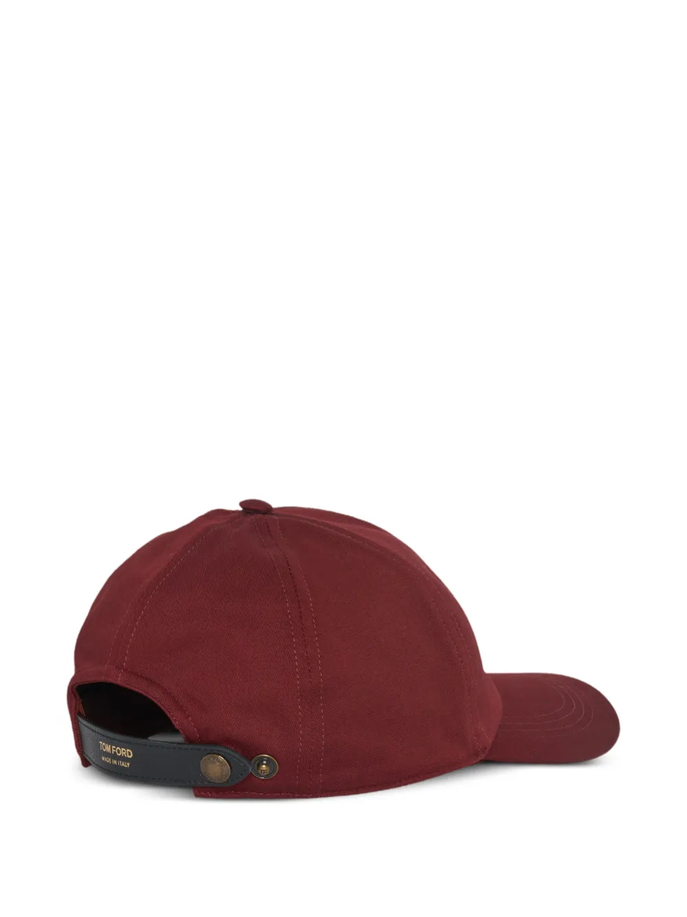 TOM FORD logo-plaque hat - Rood