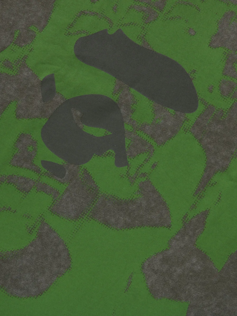 A BATHING APE T-shirt met logoprint Groen