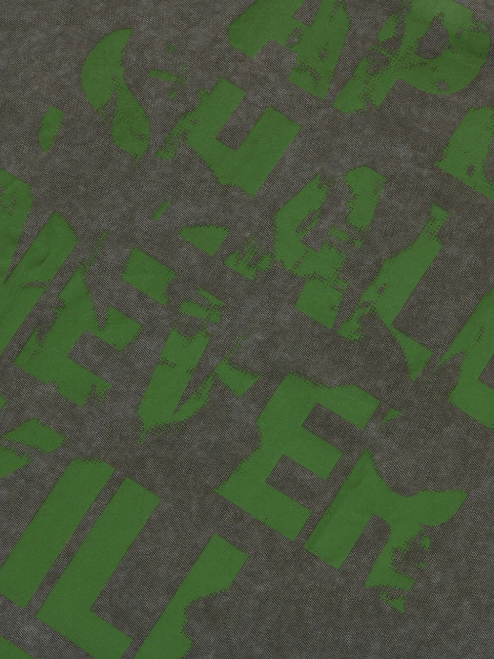 A BATHING APE T-shirt met logoprint Groen