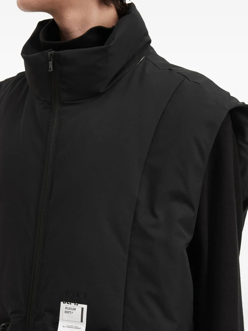 Musium Div. Bodywarmer met zak Zwart