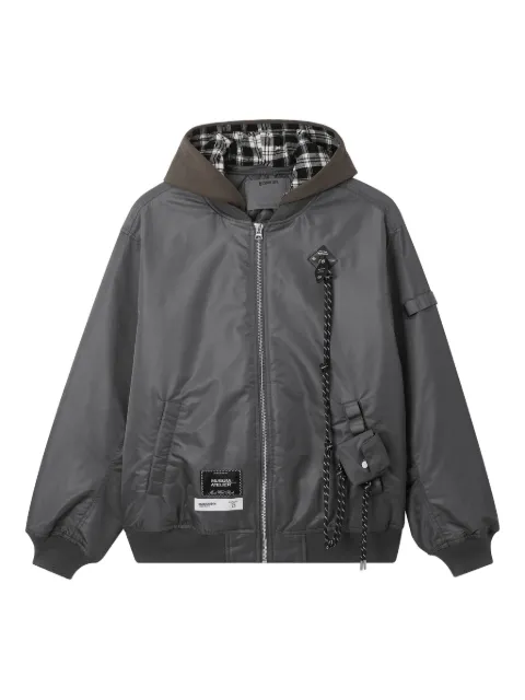 Musium Div. chaqueta con cremallera y capucha