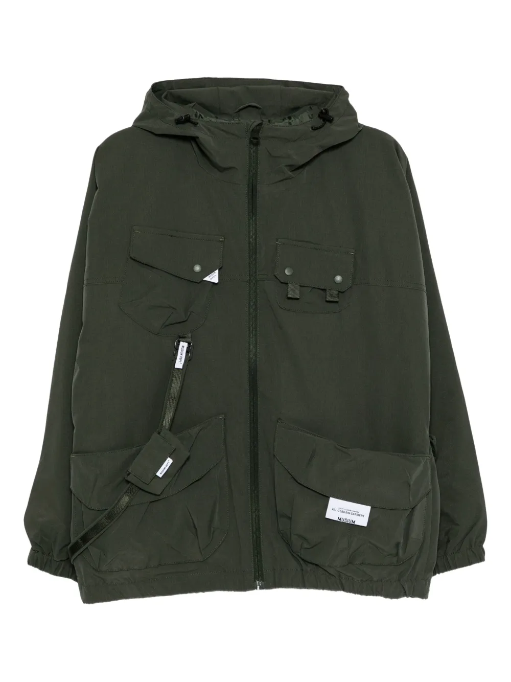 Musium Div. multi-pockets hooded jacket | Green | Image 1