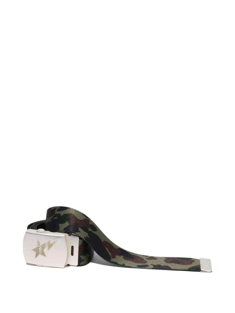 A BATHING APE camouflage buckle belt - Groen