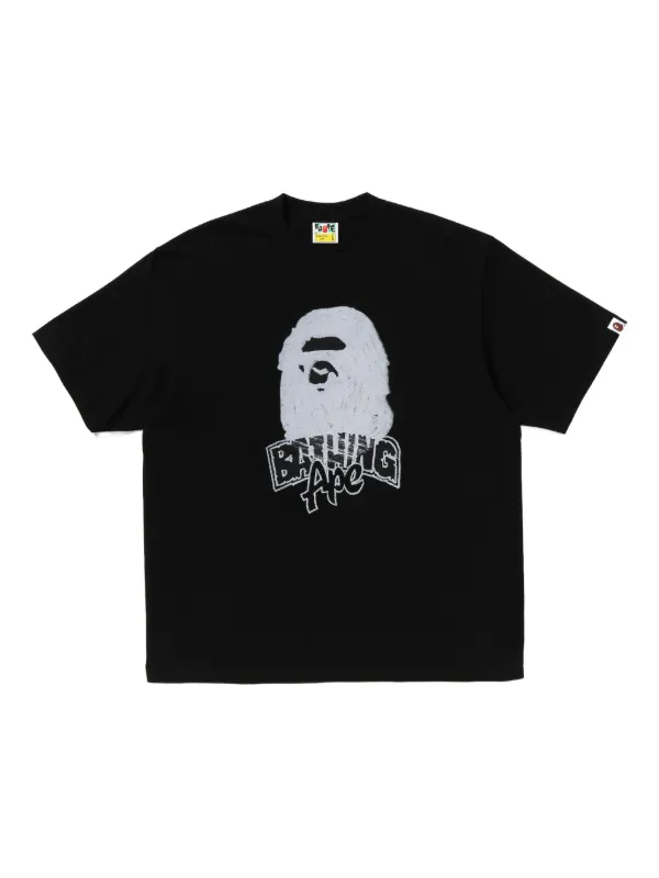 A BATHING APE グラフィックTシャツ ブラック A BATHING APE® グラフィック Tシャツ | ブラック | FARFETCH JP