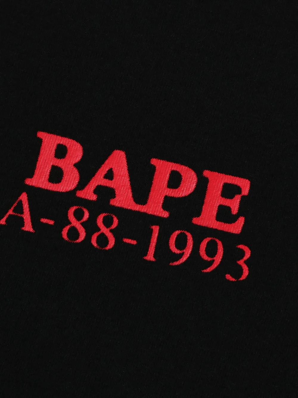 A BATHING APE T-shirt met lange mouwen Zwart