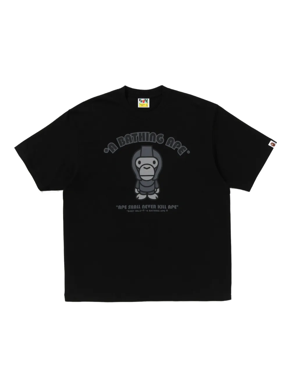 A BATHING APE® logo-print T-shirt - ブラック A BATHING APE® logo-print T-shirt - ブラック