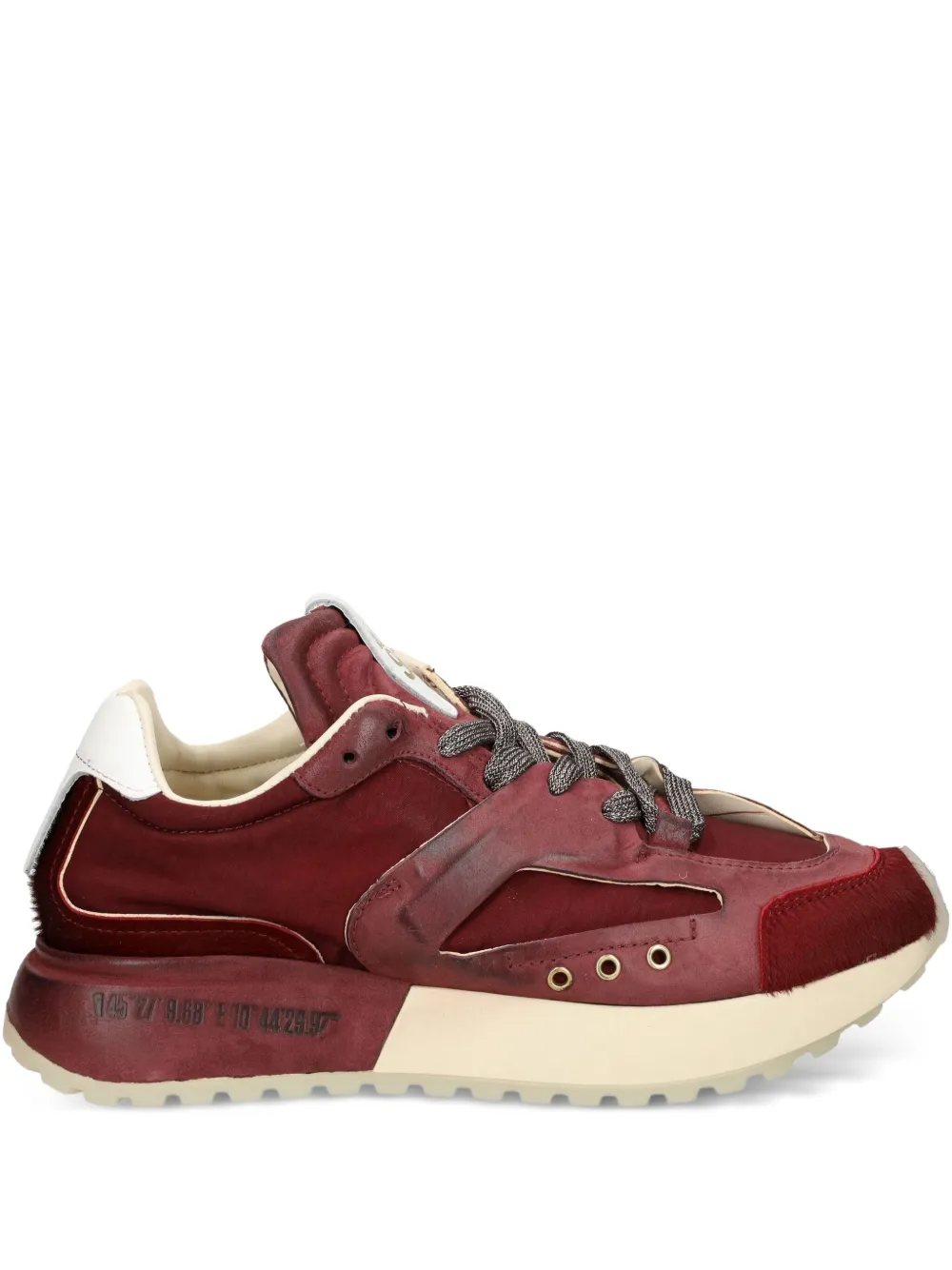 A.S.98 Leren sneakers Rood