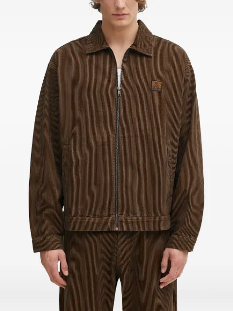 NO PROBLEMO striped-pattern zip jacket