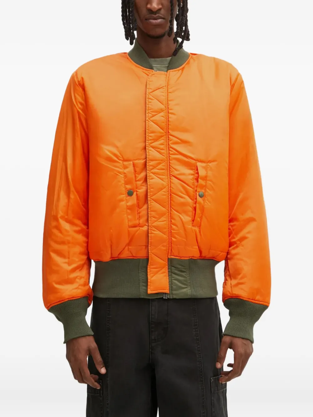 NO PROBLEMO Bomberjack met rits Groen