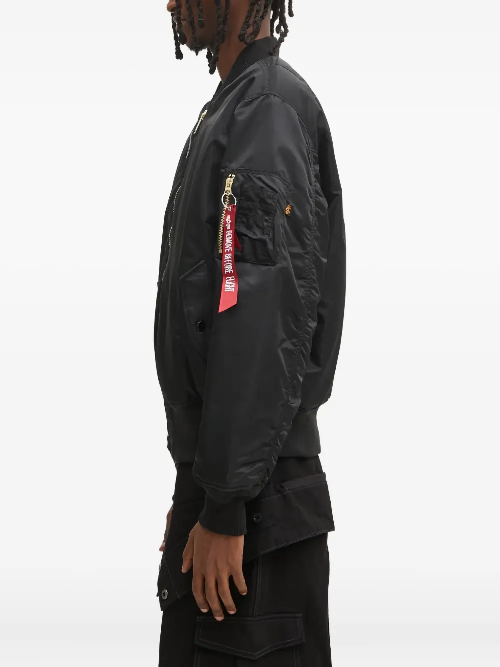 No Problemo Reversible Bomber Jacket In Black