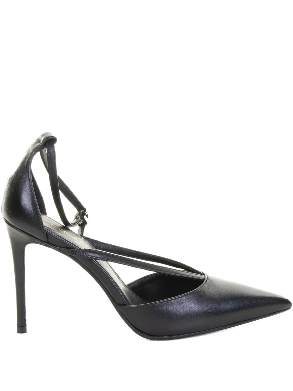 Chantal 90mm pointed toe heeled pumps | Black | Image 1