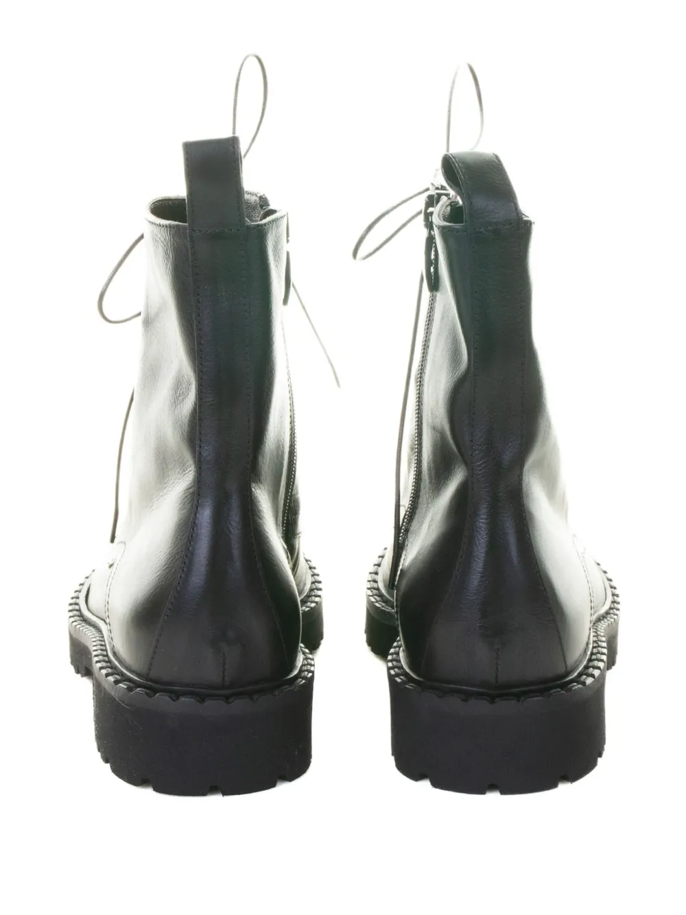 Laura B Lace-up Ankle Boots In Black