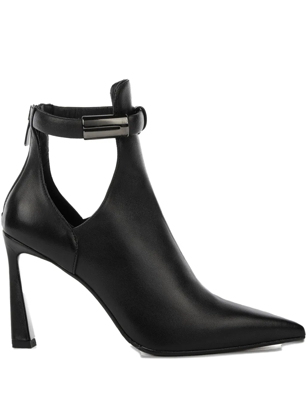 Chantal leather heel ankle boots | Black | Image 1