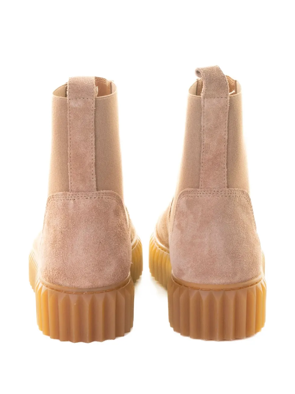 Voile Blanche suede platform boots Beige