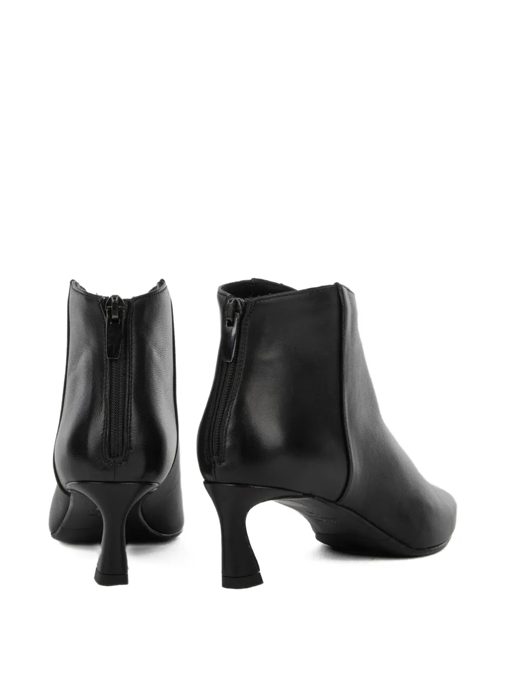  Chantal Pointed Toe Leather Boots - Black 
