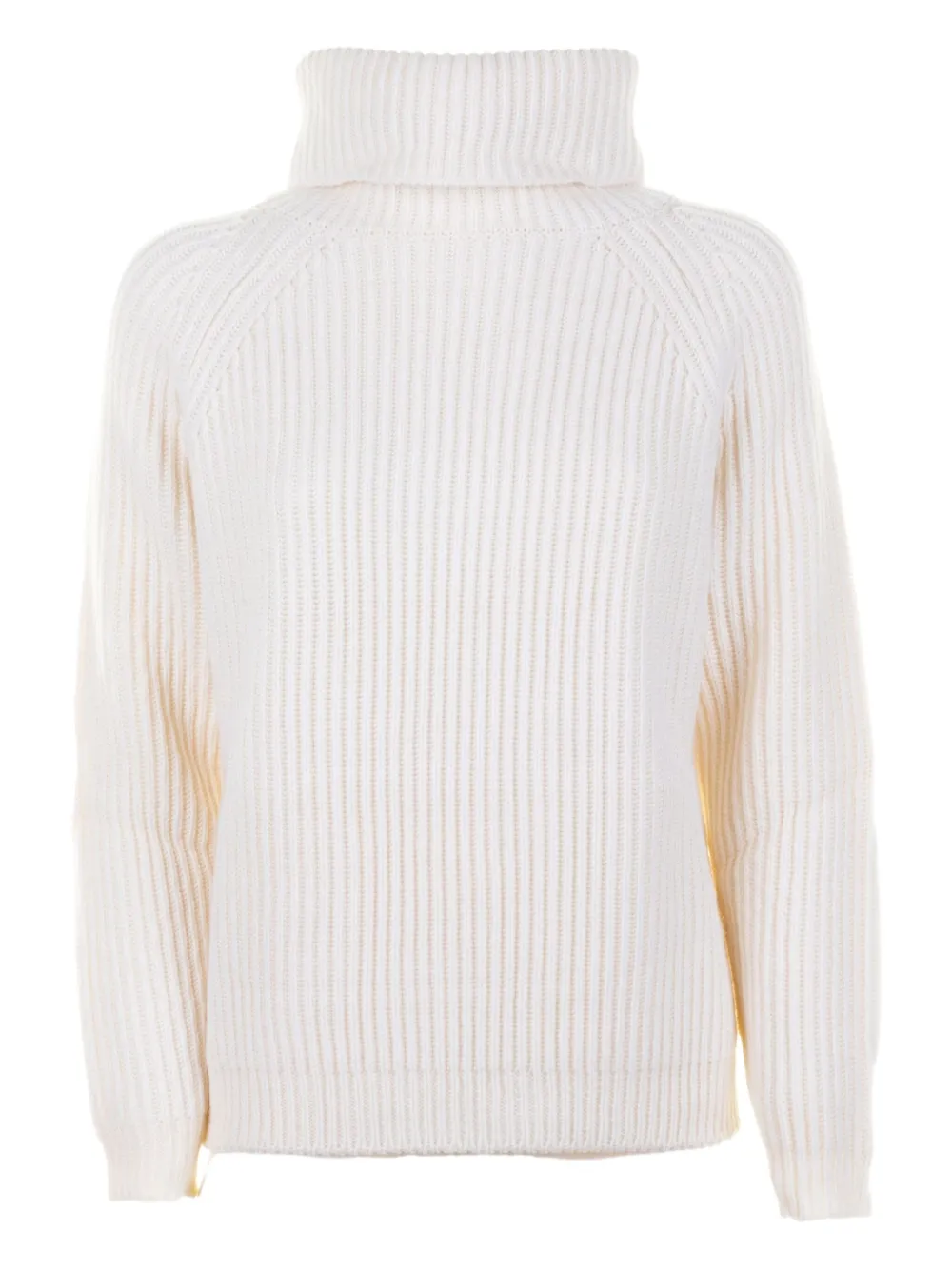 cinque roll-neck ribbed sweater - Bianco