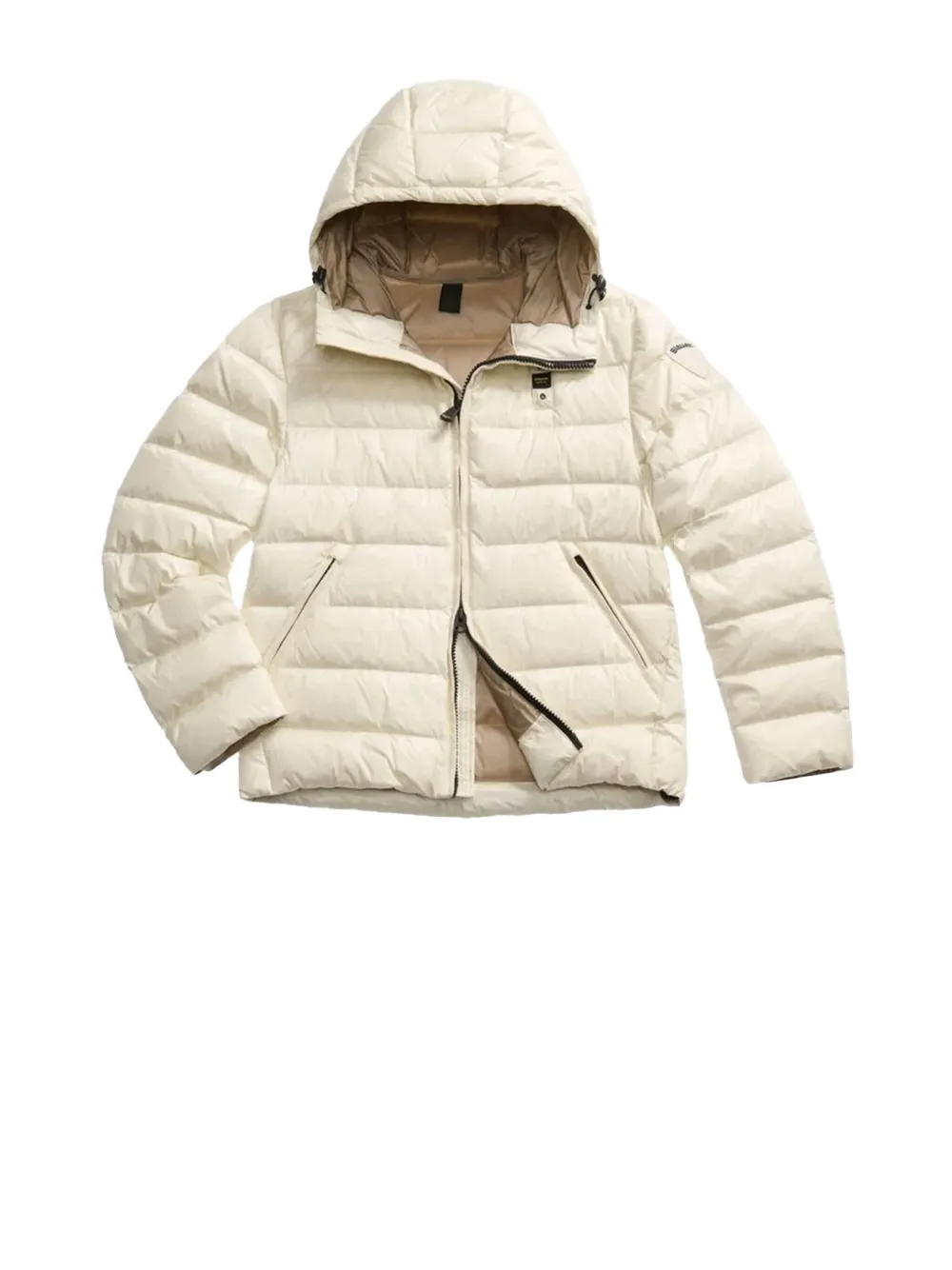 Blauer Hooded Padded Jacket In Neutral