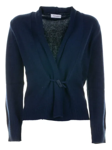 Kangra tie-detail cardigan